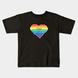 Love is Love - Heart Kids T-Shirt